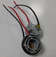 Провод лампы (1конт.) P21W BA15S с фишкой (13см)