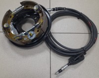 Щит тормозной стояночного тормоза HD45/50/65/72/78 в сборе с тросом